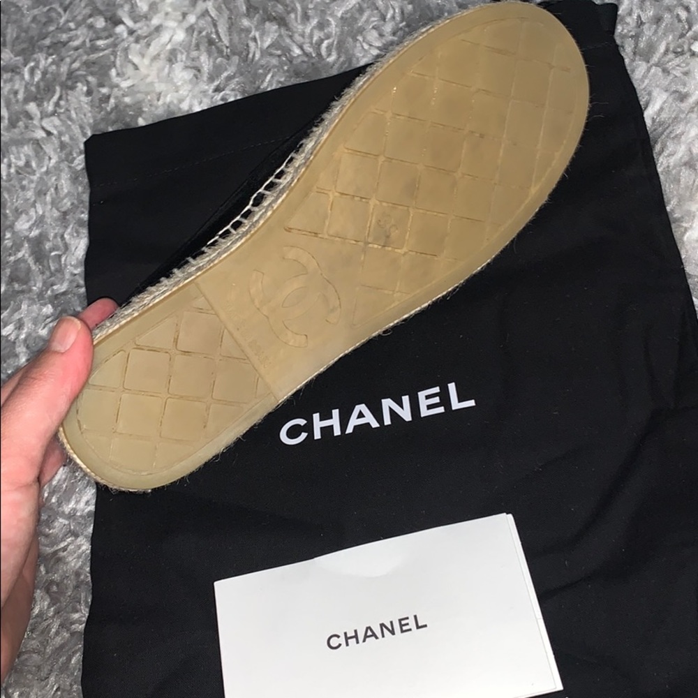👑NEW👑 39 Chanel velvet espadrille 39 / 8.5 NWB - Picture 4 of 8